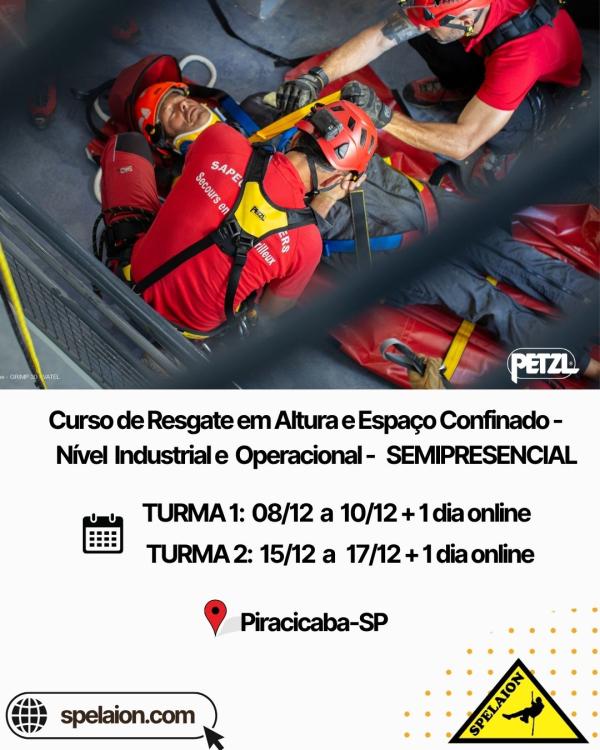 Curso Resgate em Altura e Espaço Confinado - Nível Industrial e Operacional