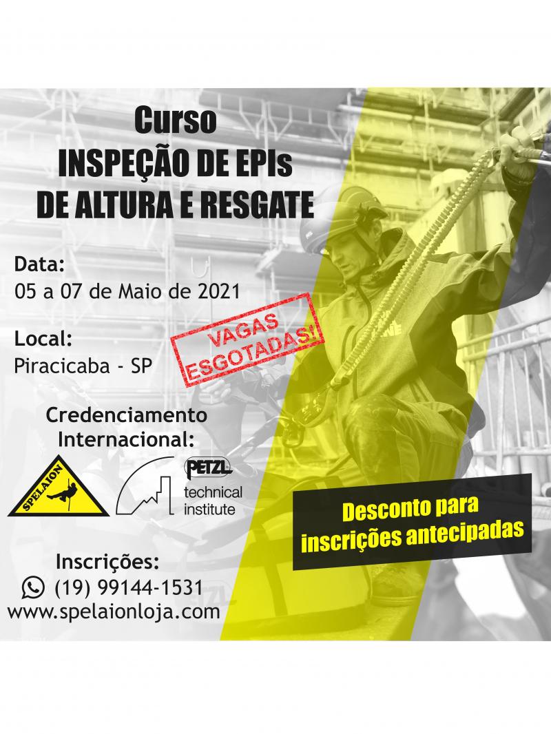 Curso Inspeção de EPIs de Altura e Resgate - Loja Spelaion