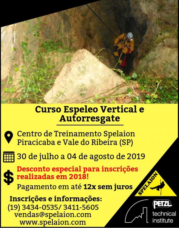 Curso de Espeleo Vertical e Autorresgate