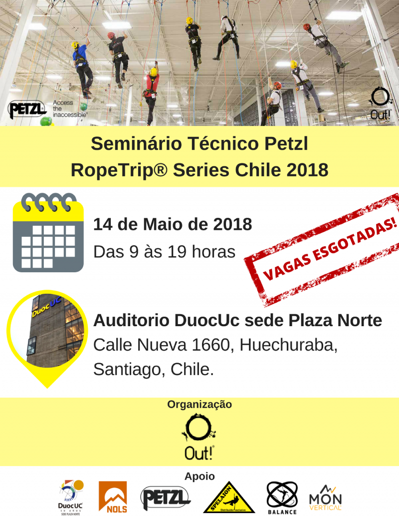 Seminário Técnico Petzl RopeTrip Series Chile 2018